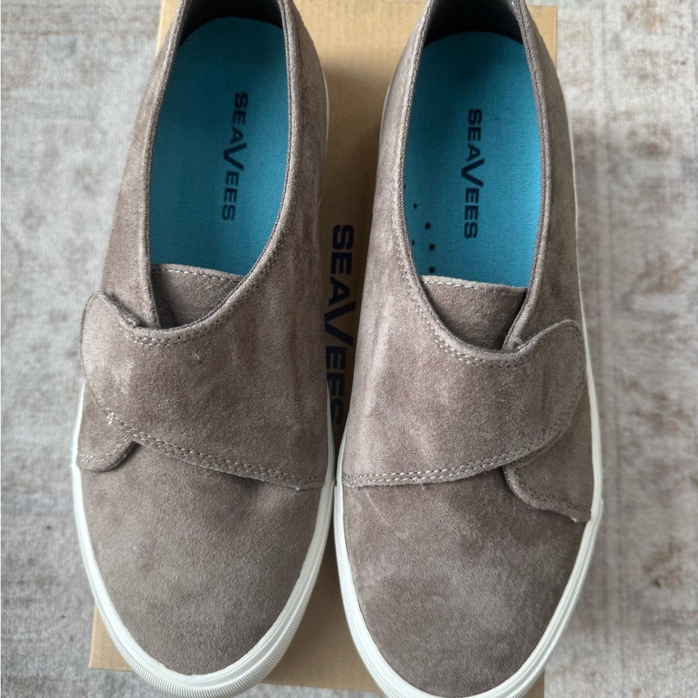 SeaVees Taupe Suede Slip-On Shoes